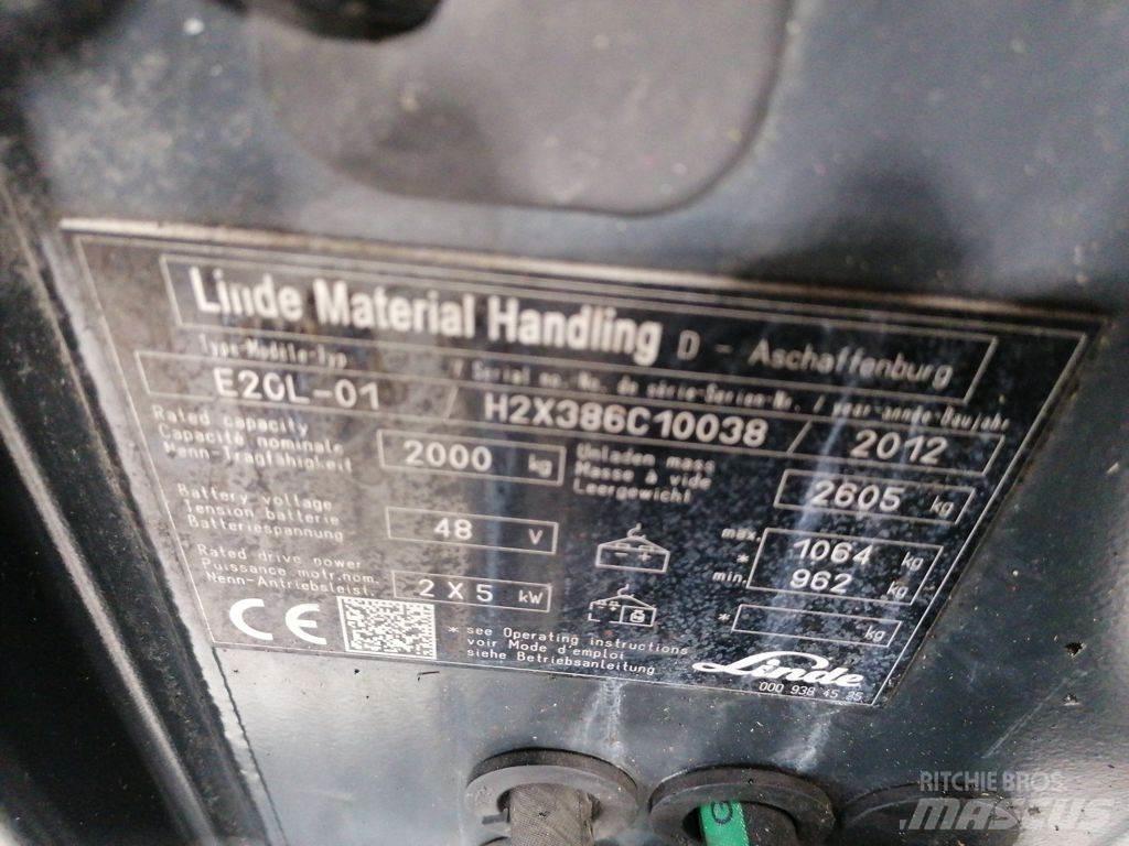 Linde E20L-01 Elektro Stapler