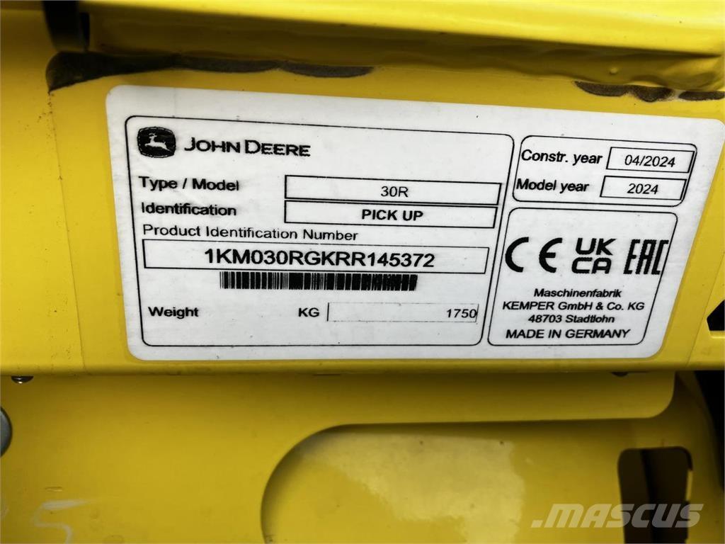 John Deere 30R Zubehör Mähdrescher