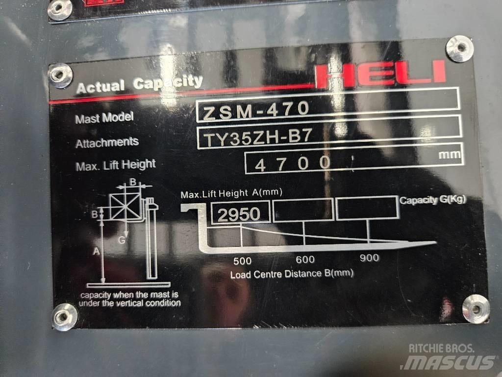Heli CPCD 35 KU17G3 Diesel Stapler