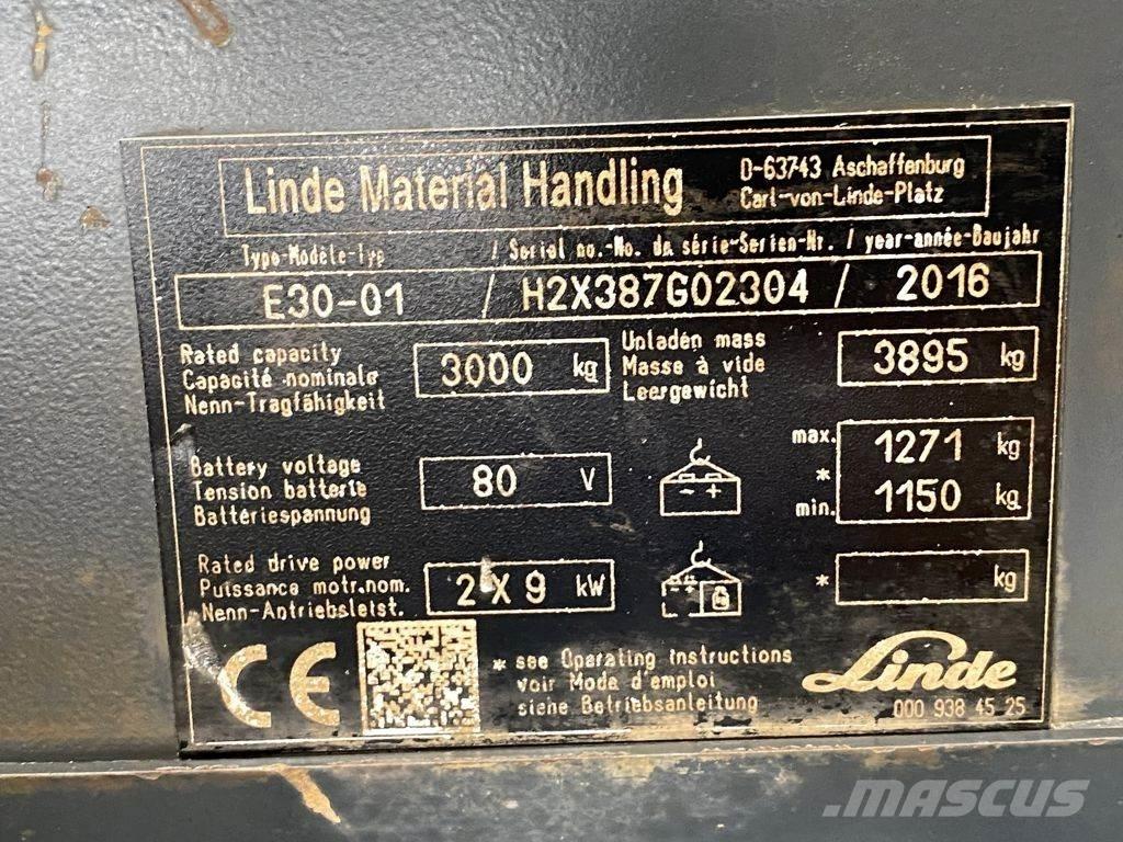 Linde E30-01 Elektro Stapler