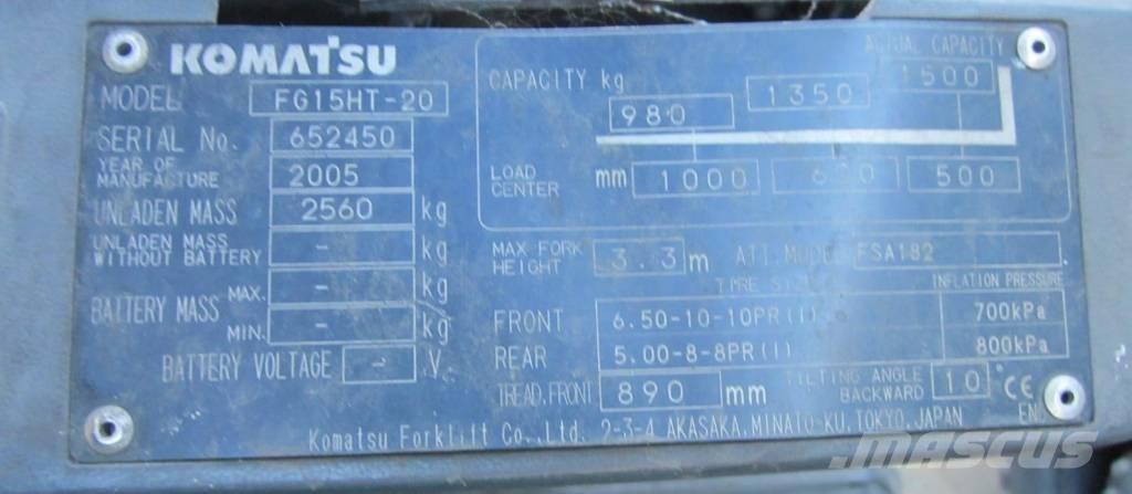 Komatsu FG 15 HT-20 Gas Stapler