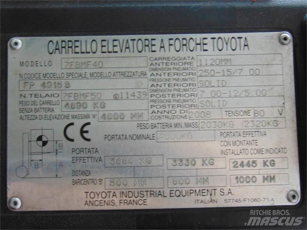 Toyota 7FBMF40 Elektro Stapler