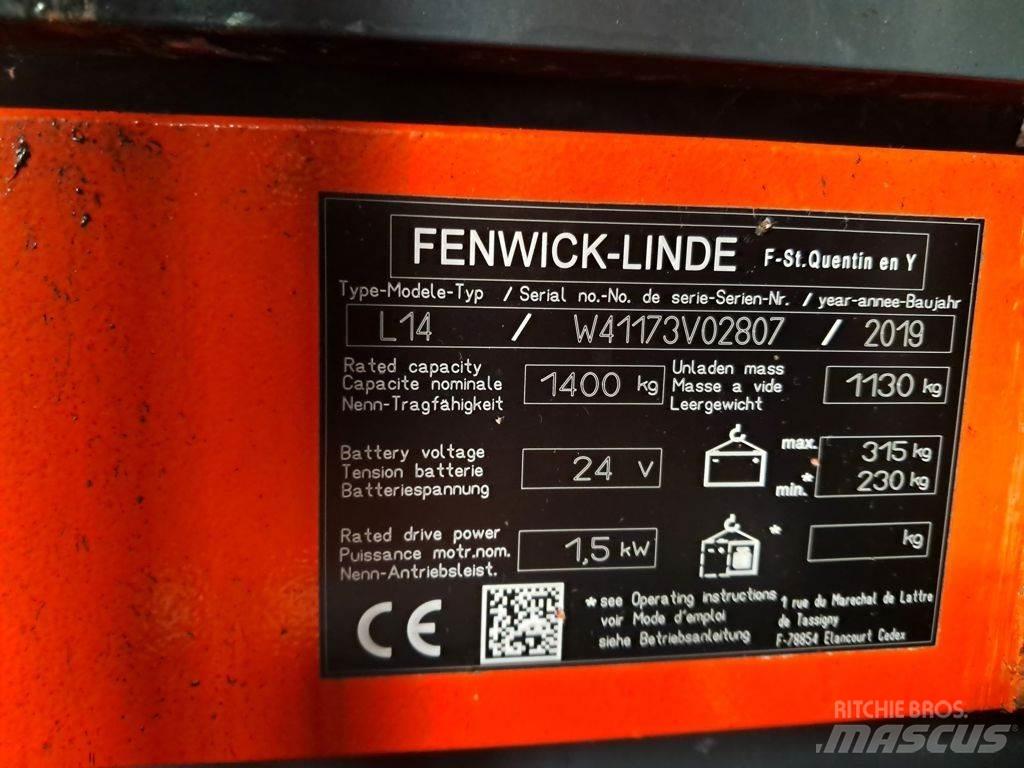 Linde L14 Deichselstapler