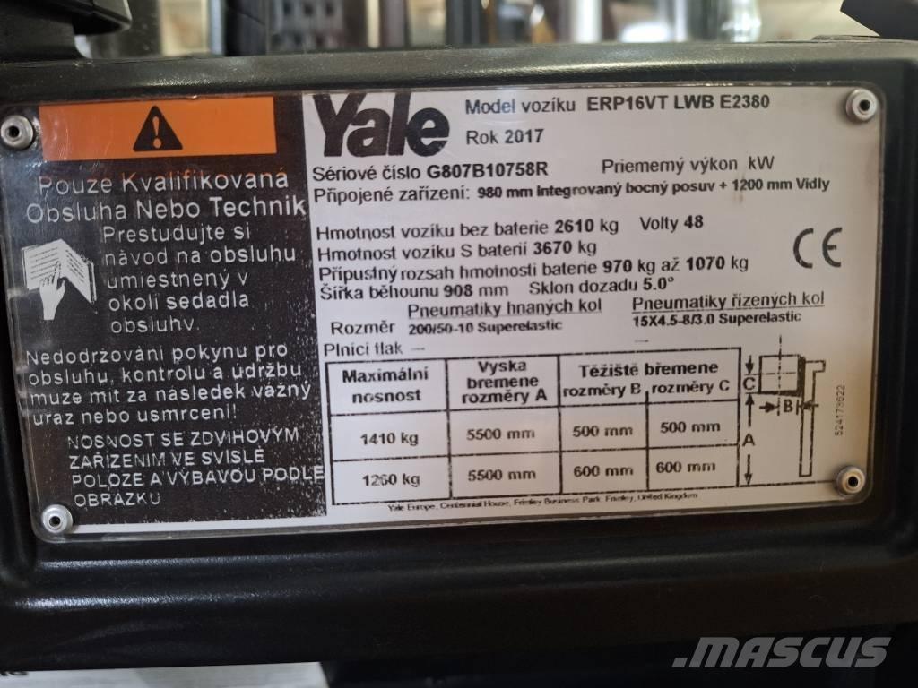 Yale ERP 16 VT Elektro Stapler