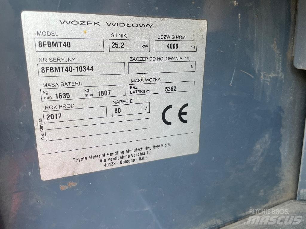 Toyota 8FBMT40 Elektro Stapler