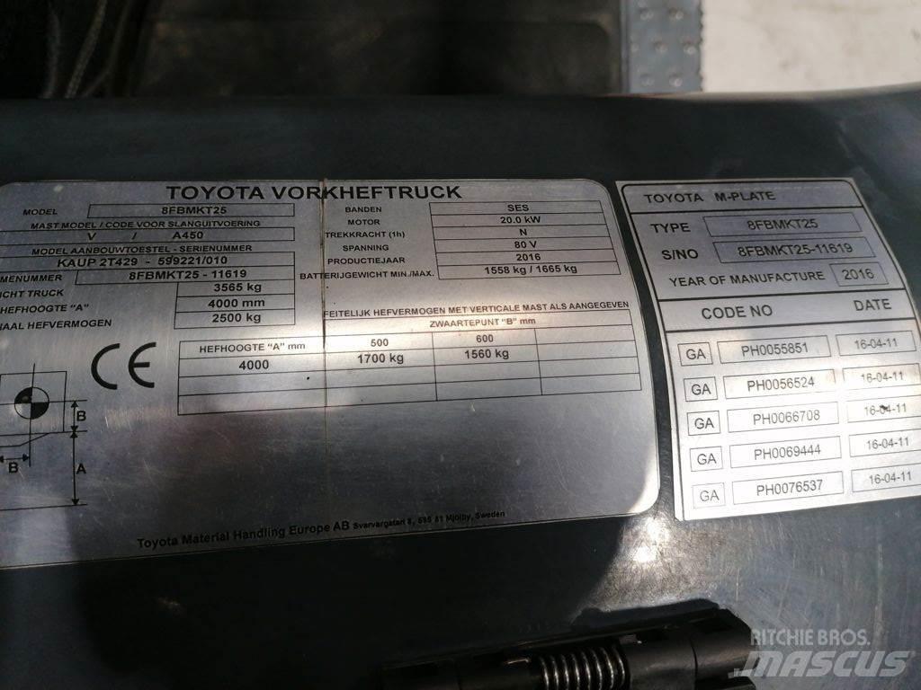 Toyota 8FBMKT25 Elektro Stapler