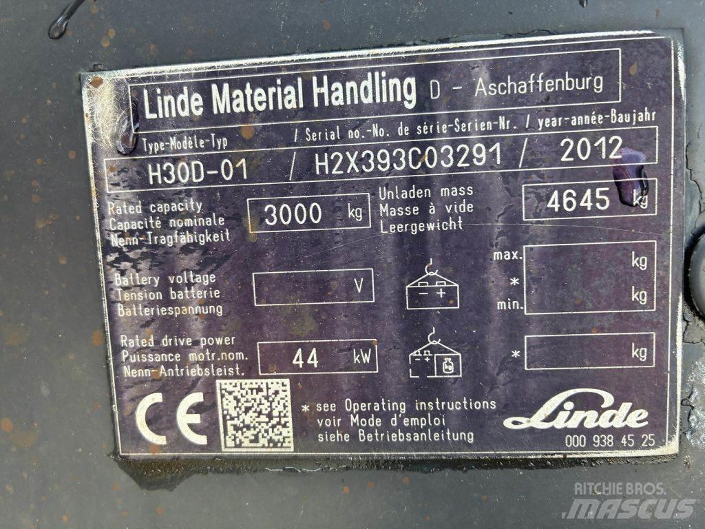 Linde H 30D01 Diesel Stapler