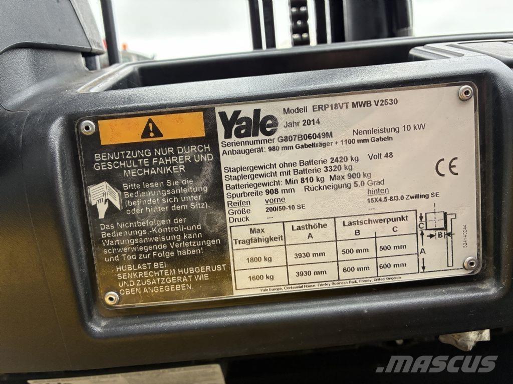 Yale ERP 18VT Elektro Stapler