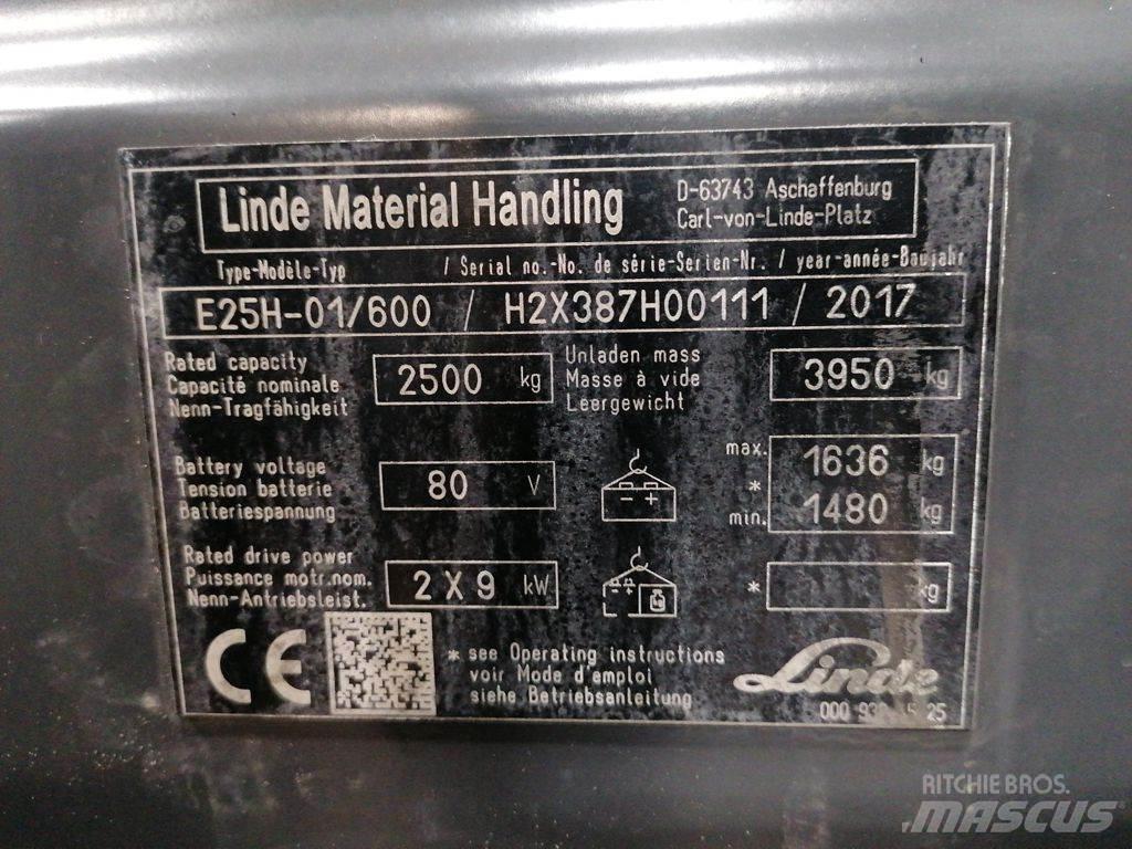 Linde E25H-01/600 Elektro Stapler