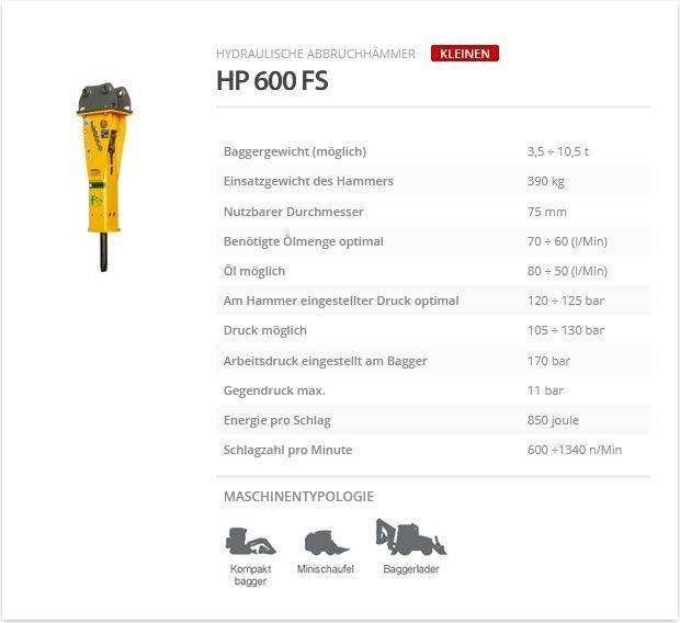 Indeco HP 600 FS Hammer / Brecher