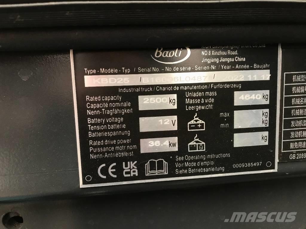 Baoli KBD 25 Diesel Stapler