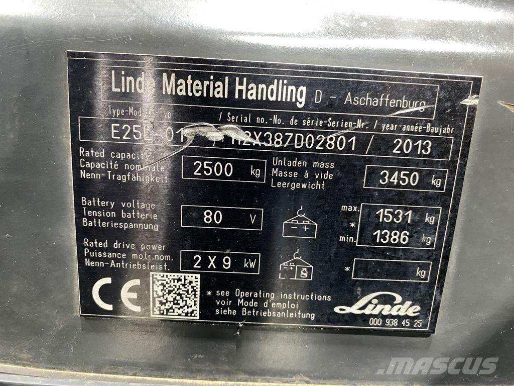 Linde E25L Elektro Stapler