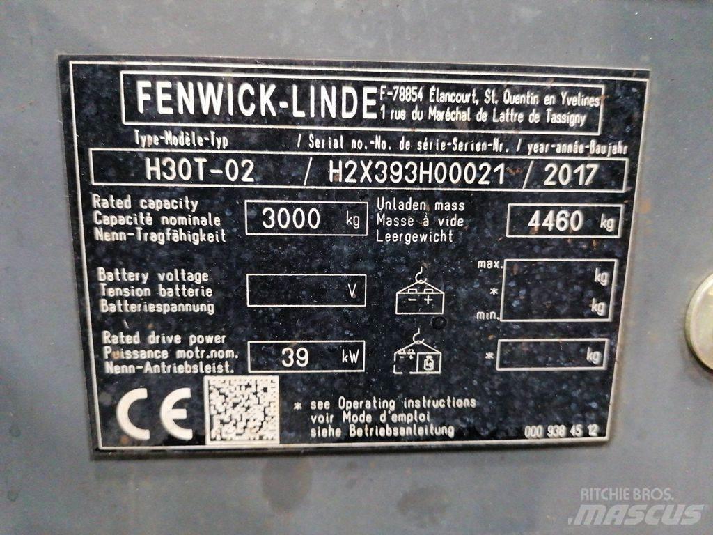 Linde H30T-02 Gas Stapler