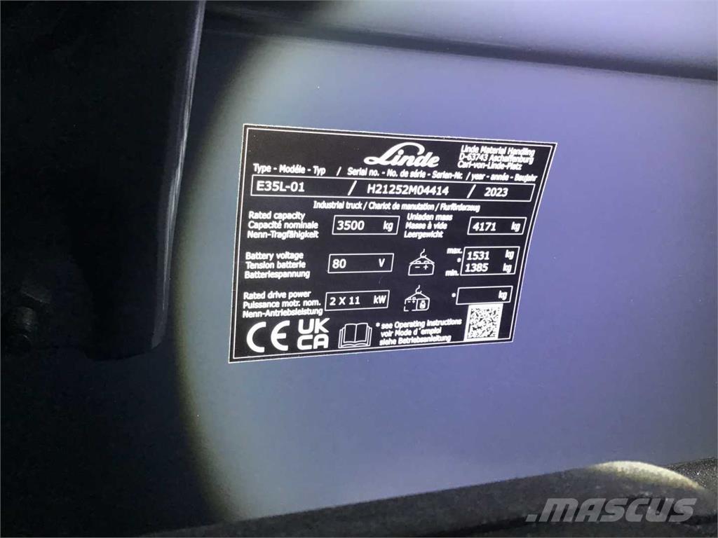 Linde E35L Elektro Stapler