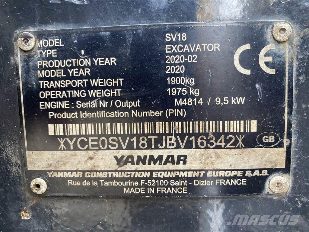 Yanmar SV18 Mobilbagger