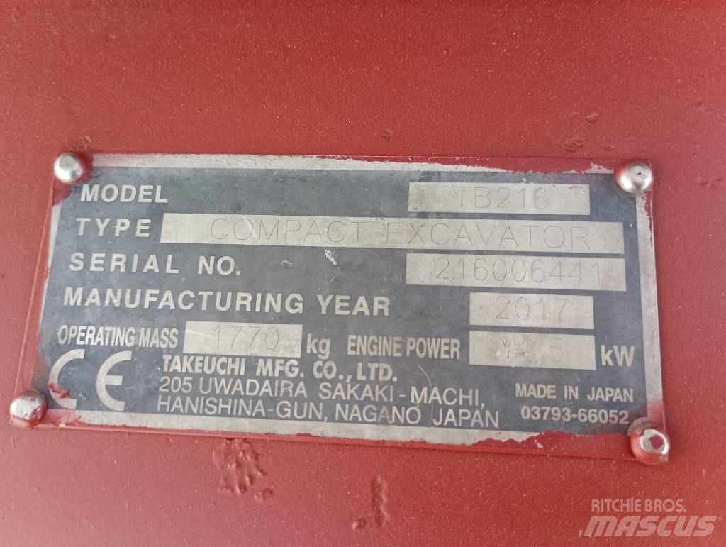 Takeuchi TB 216 Minibagger < 7t