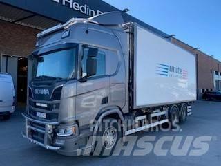 Scania R580 Flisbil Holztransportanhänger