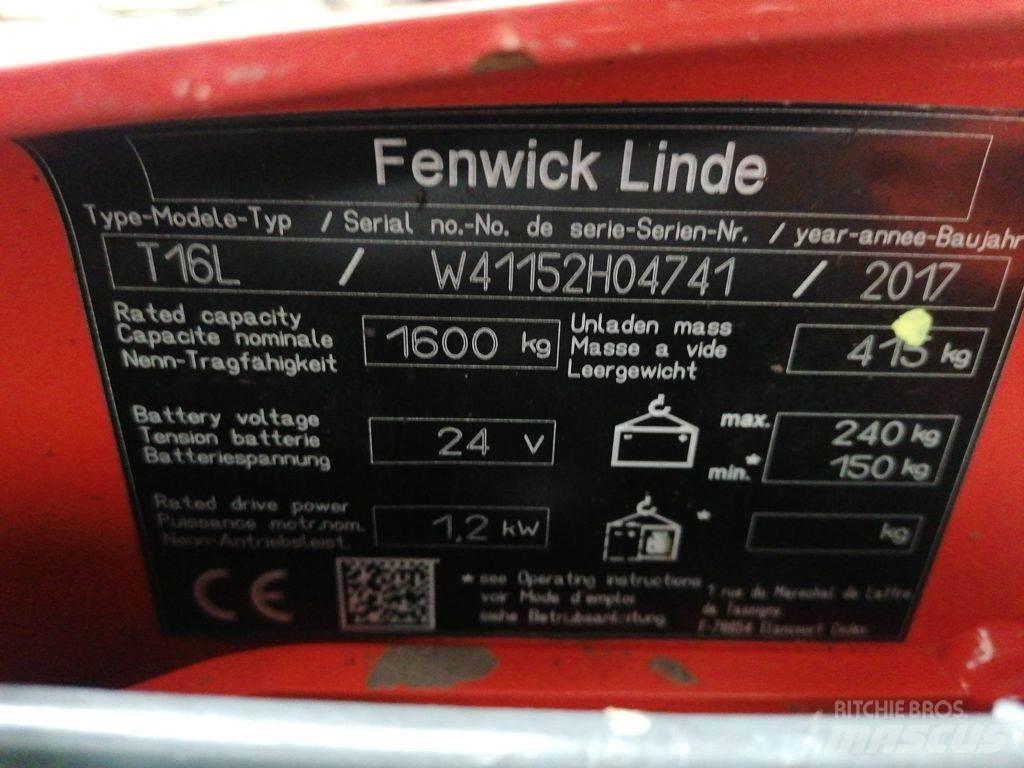 Linde T16L Niedergabelstapler