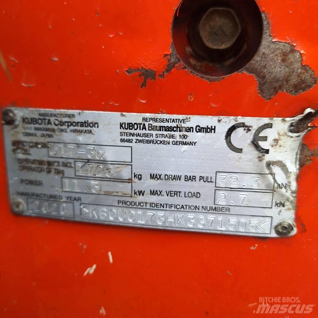 Kubota U 17-3 Minibagger < 7t