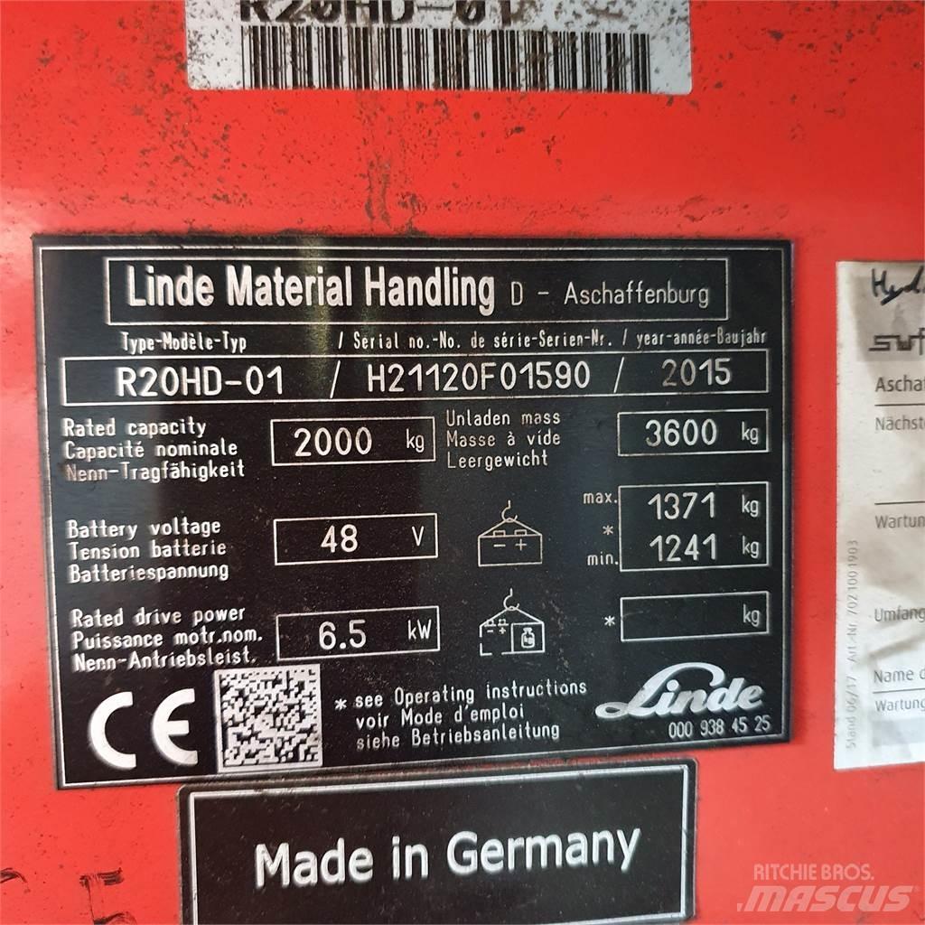 Linde R20HD Schubmaststapler