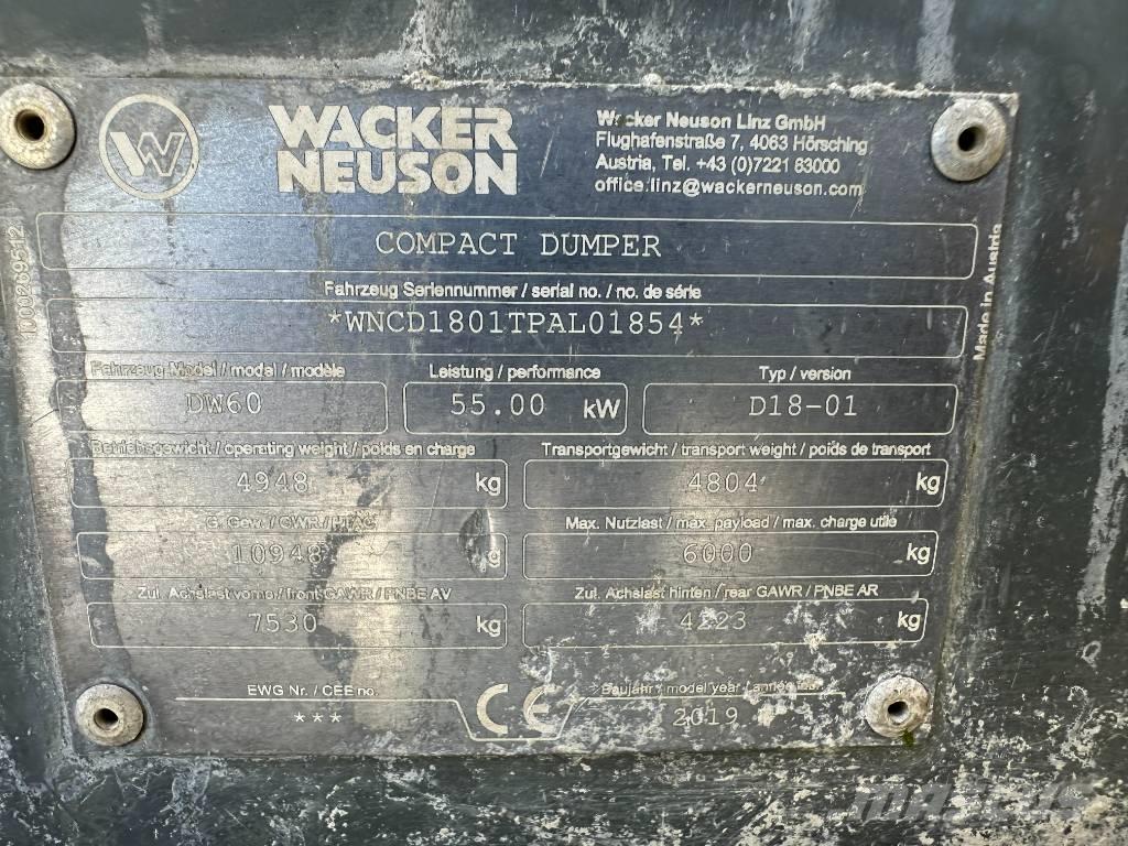Wacker Neuson DW 60 Minidumper