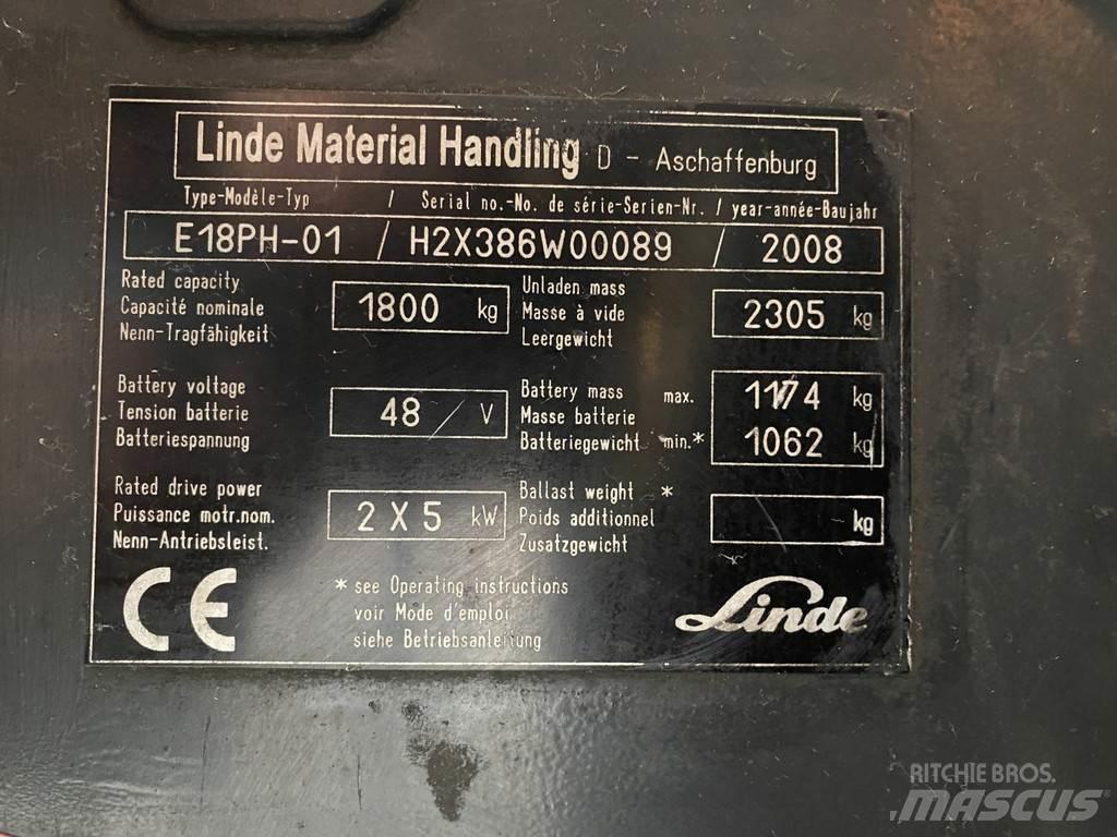 Linde E18PH-01 Elektro Stapler