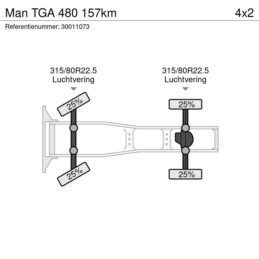 MAN TGA 480 157km Sattelzugmaschinen