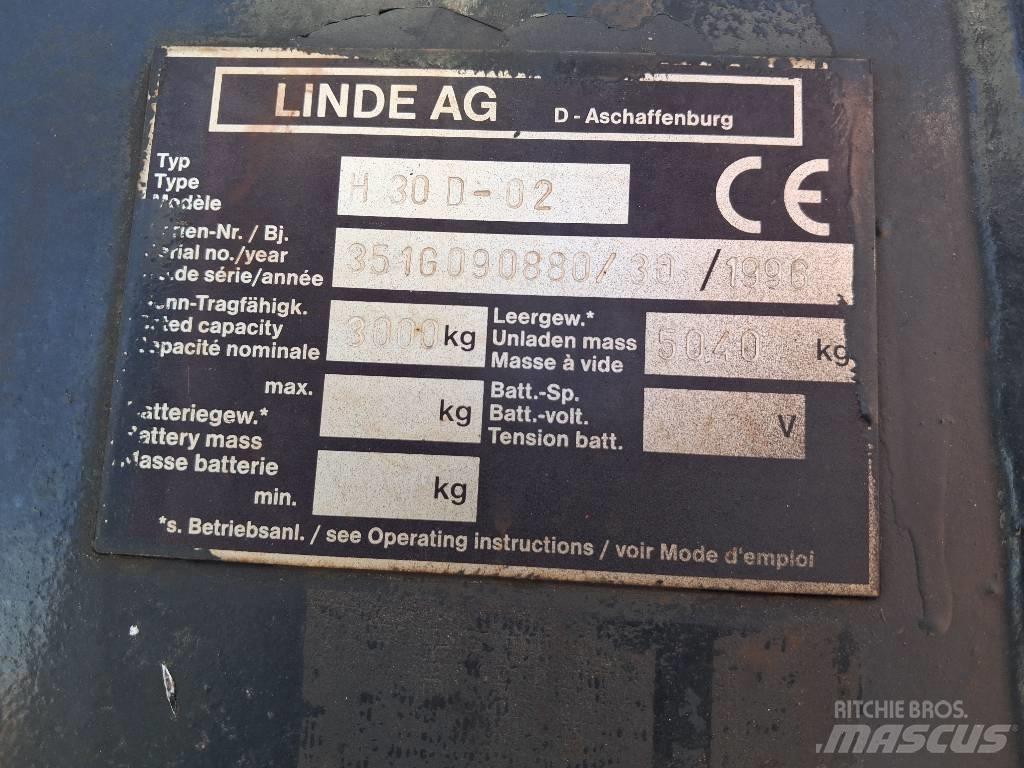 Linde H 30 D Diesel Stapler