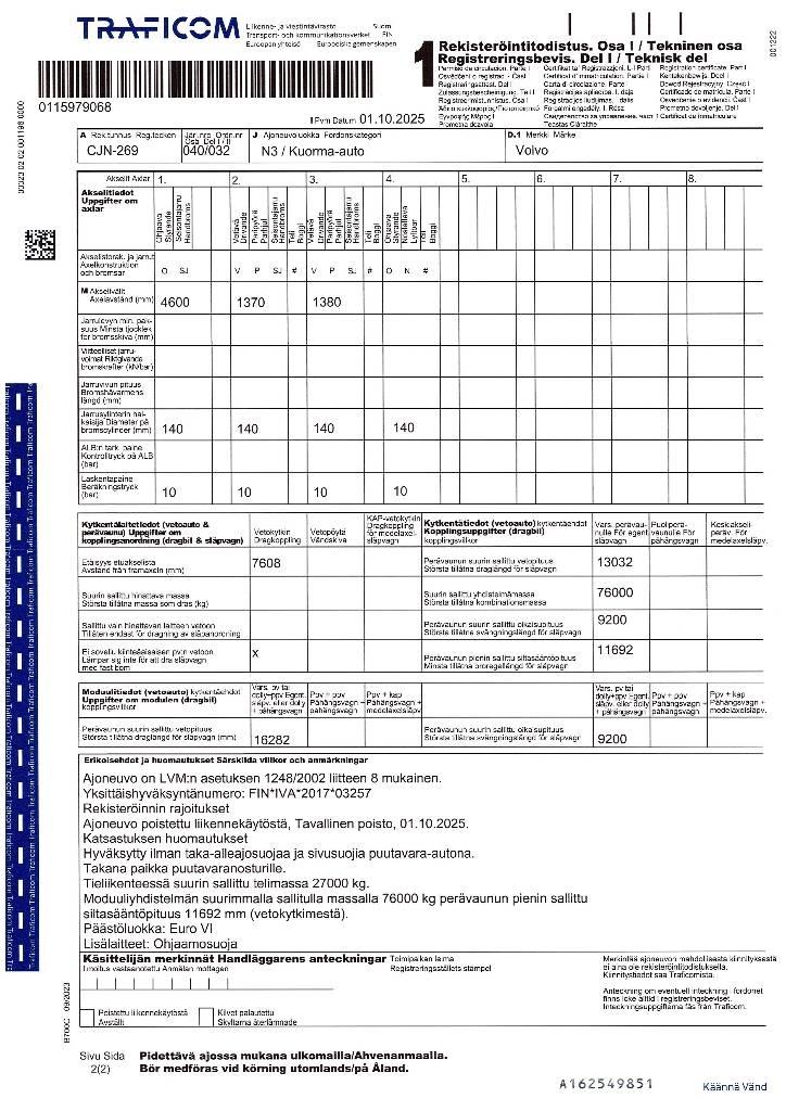 Volvo FH 16 750 Holzfahrzeuge