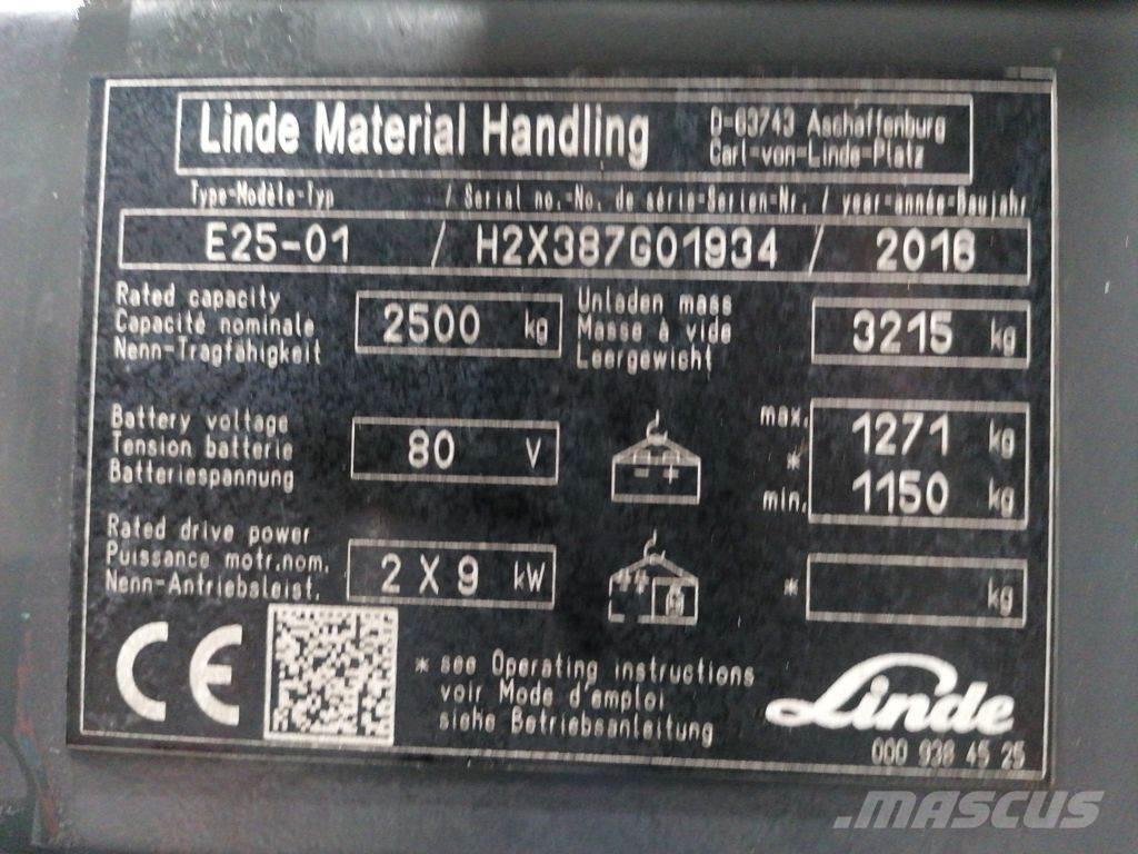 Linde E25-01 Elektro Stapler
