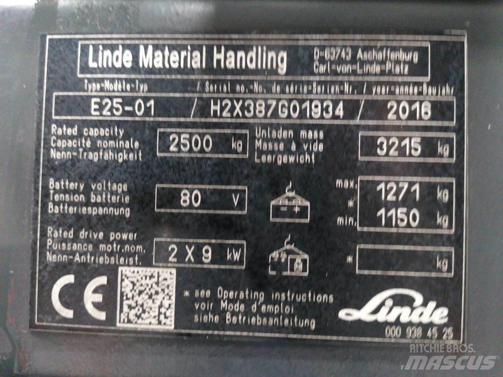 Linde E25-01 Elektro Stapler