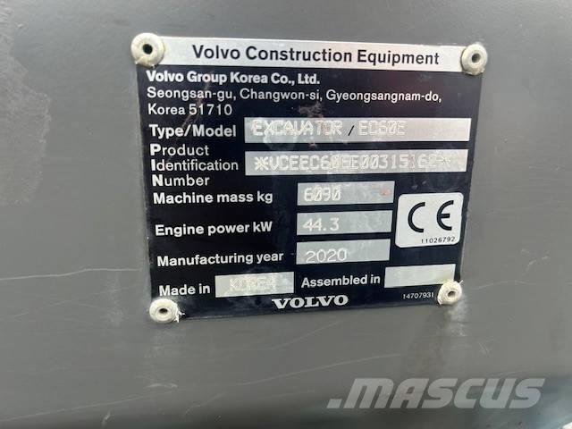 Volvo EC 60 E Minibagger < 7t