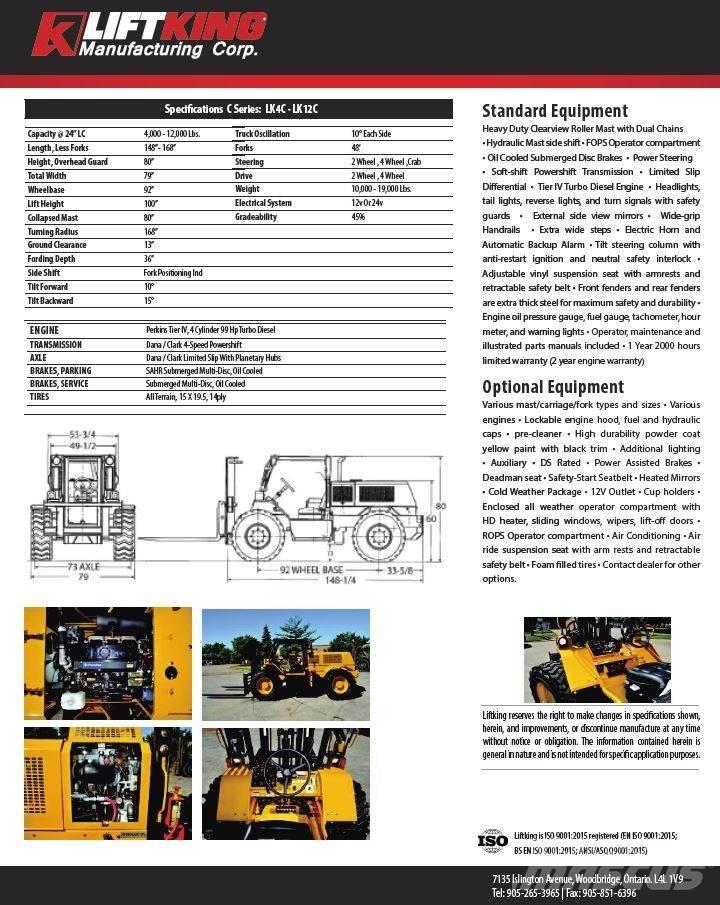 Liftking LK12C Geländestapler