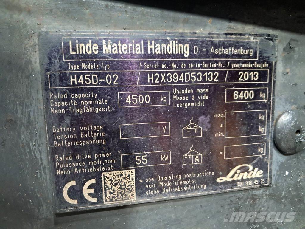 Linde H45D-02 Diesel Stapler