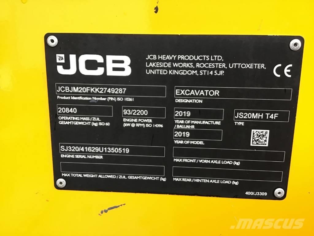 JCB JS 20 MH Materialumschlag