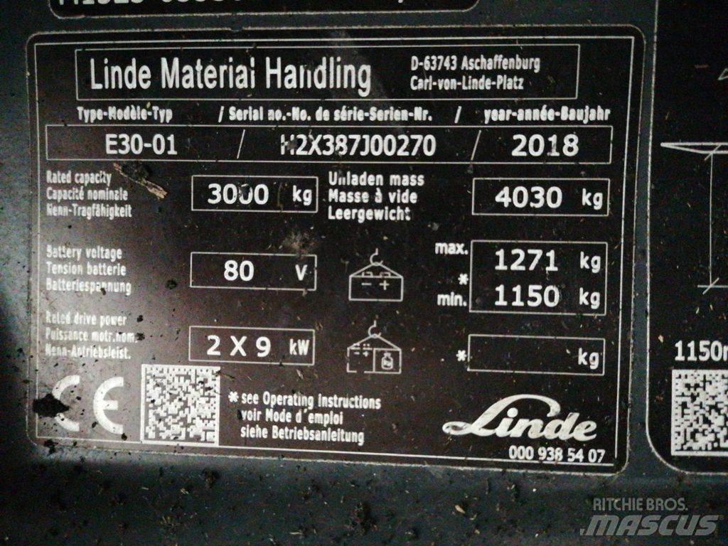 Linde E30-01 Elektro Stapler