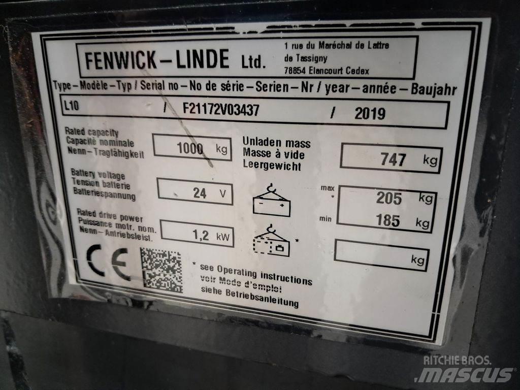 Linde L10 Deichselstapler
