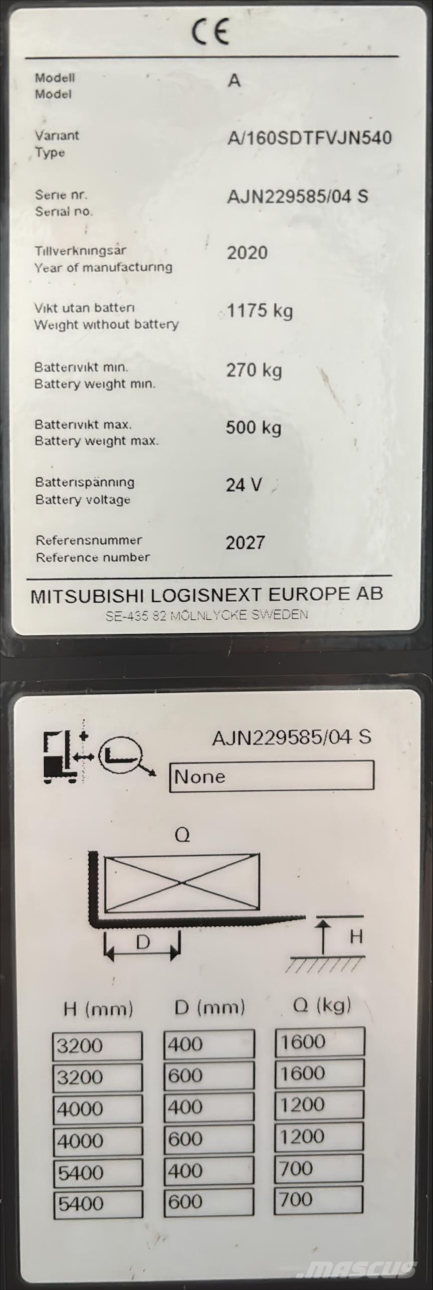 Atlet A160 Selbstfahrstapler