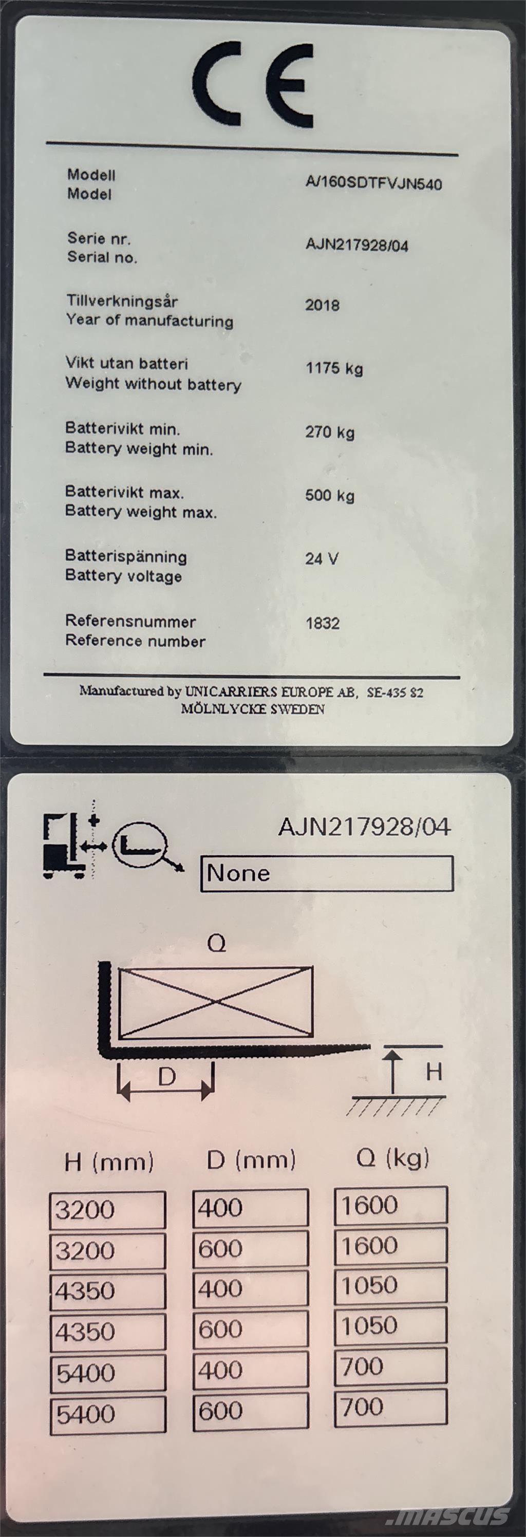 Atlet A160 Selbstfahrstapler