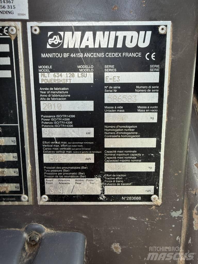 Manitou MLT 634-120 Teleskoplader