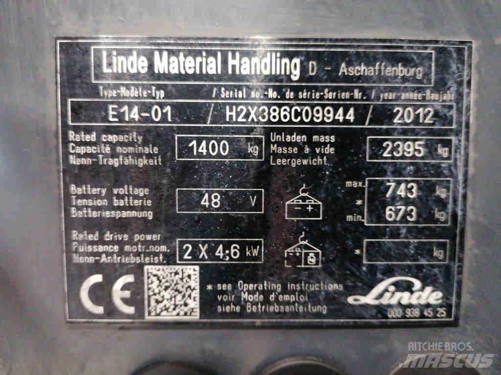 Linde E14-01 Elektro Stapler