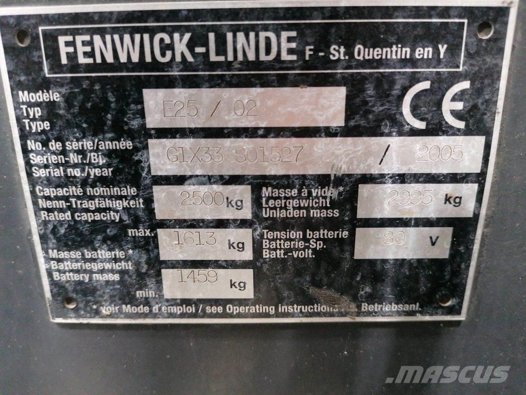 Linde E25/02 Elektro Stapler