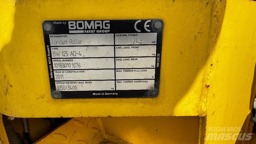 Bomag BW 125 AD-4 Tandemwalzen