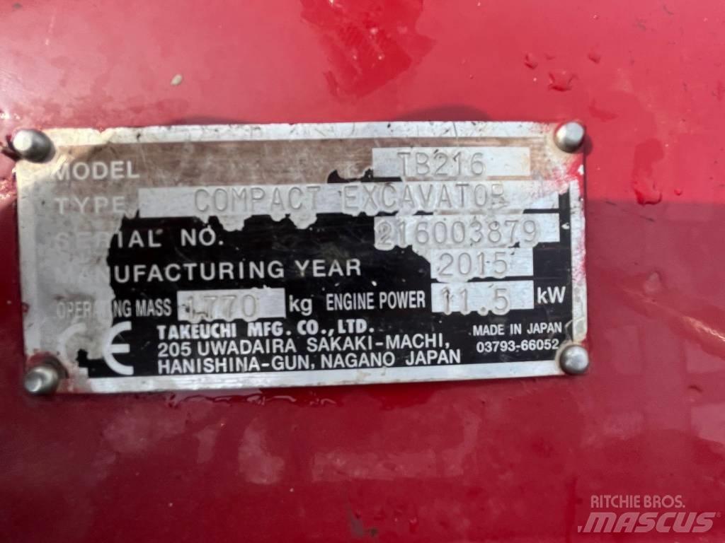 Takeuchi TB 216 Minibagger < 7t