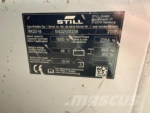 Still RX20-16 Elektro Stapler