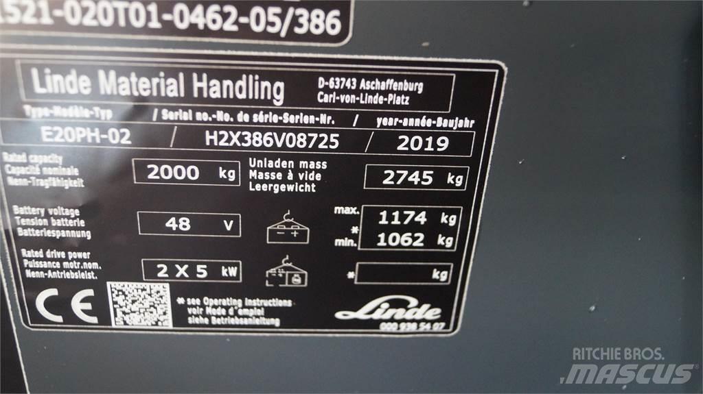 Linde E20PH Elektro Stapler