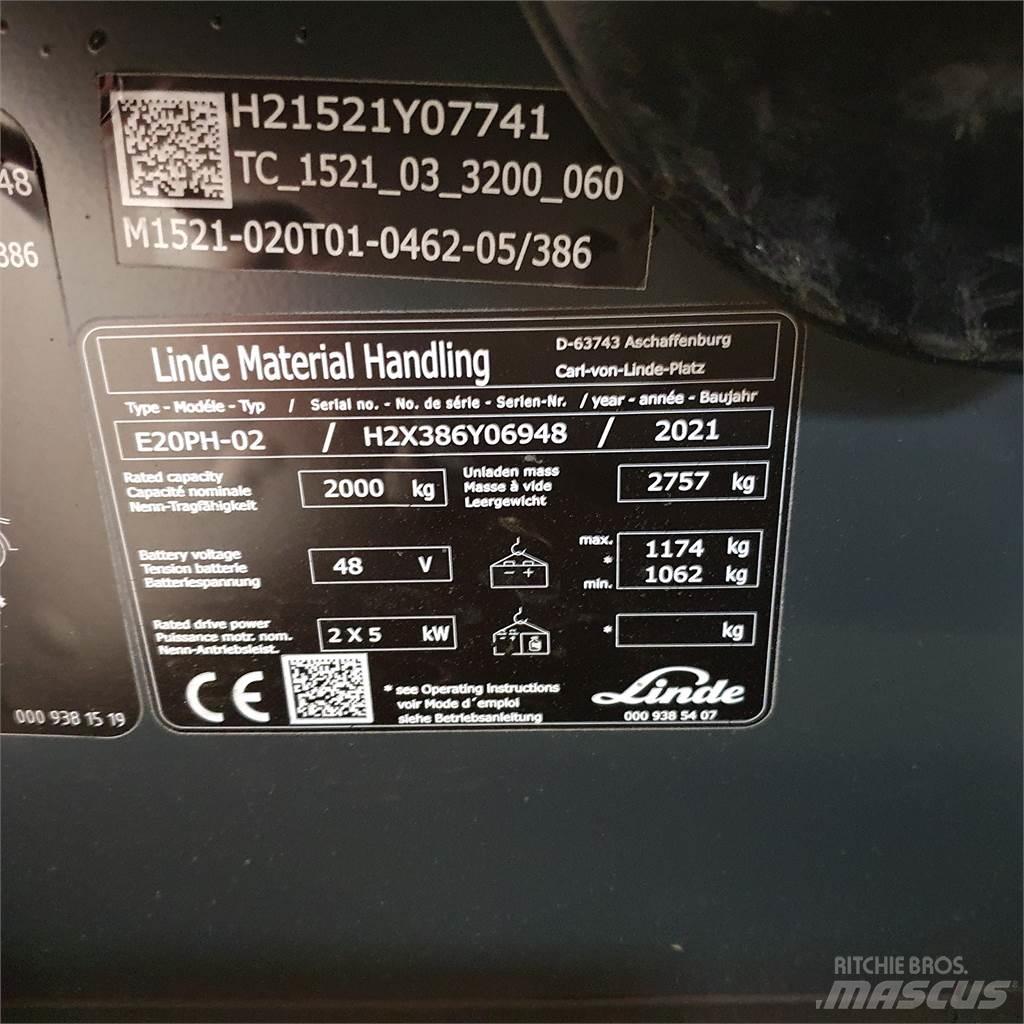 Linde E20PH Elektro Stapler