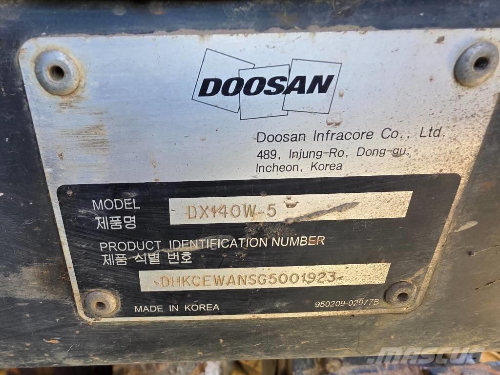 Doosan DX140W-5 Mobilbagger