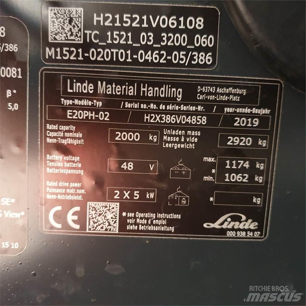 Linde E20PH Elektro Stapler