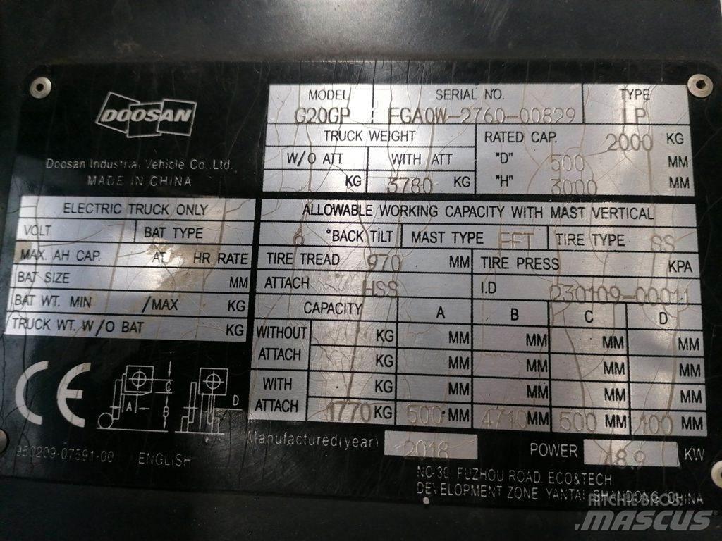Doosan G20GP Gas Stapler